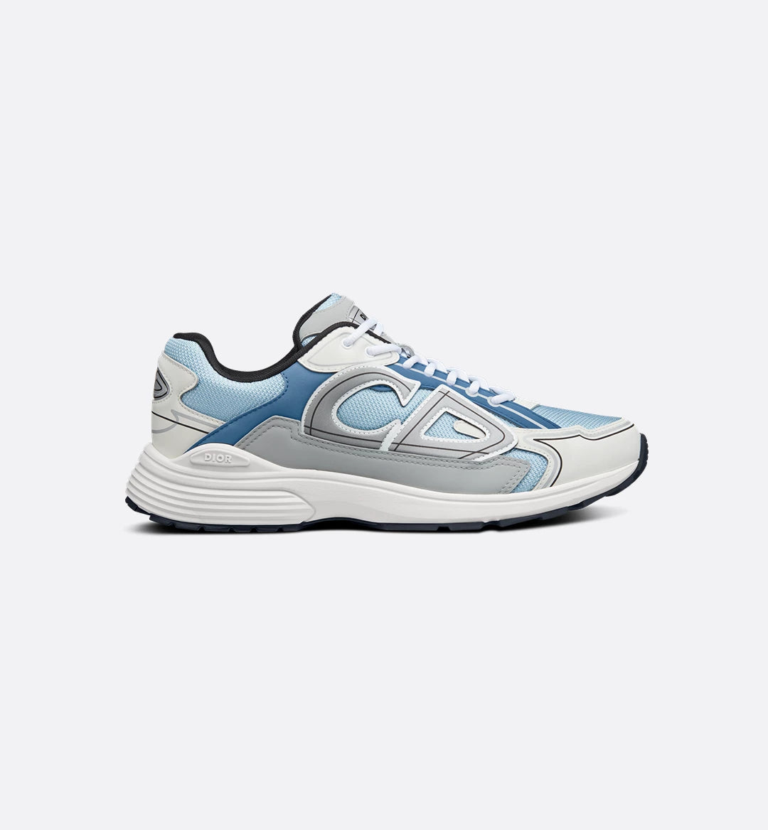 B30 Countdown Sneaker Light Blue Technical Mesh and Blue, Gray and White Technical Fabric