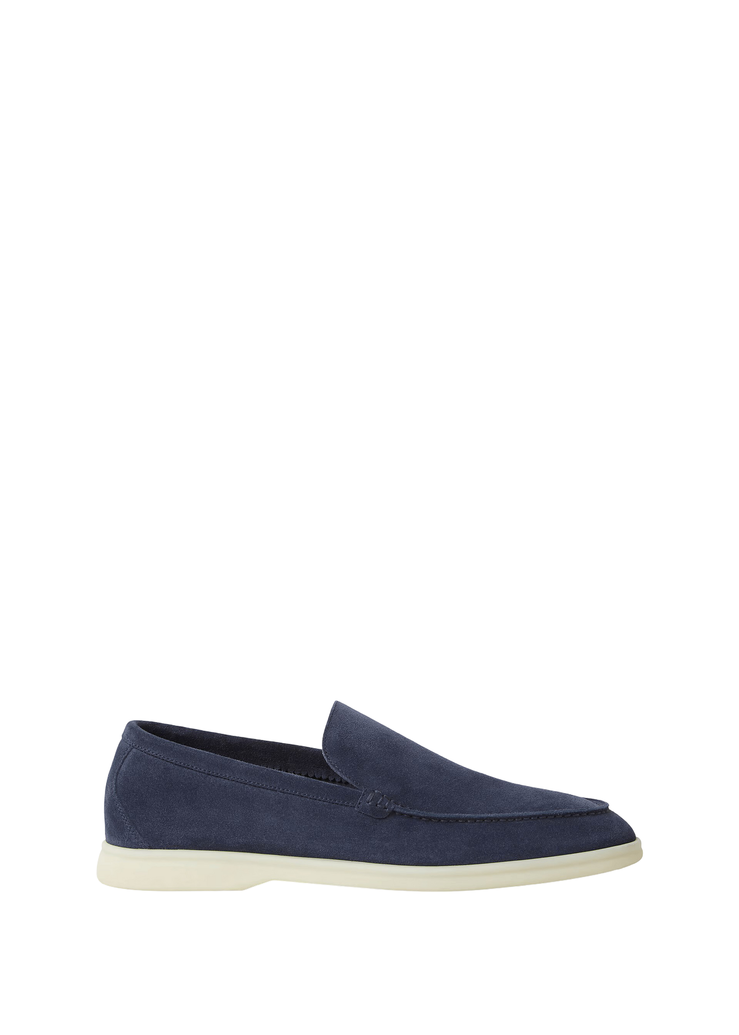 Loro Piana Summer Walk Suede Loafer Dark Deep Sea