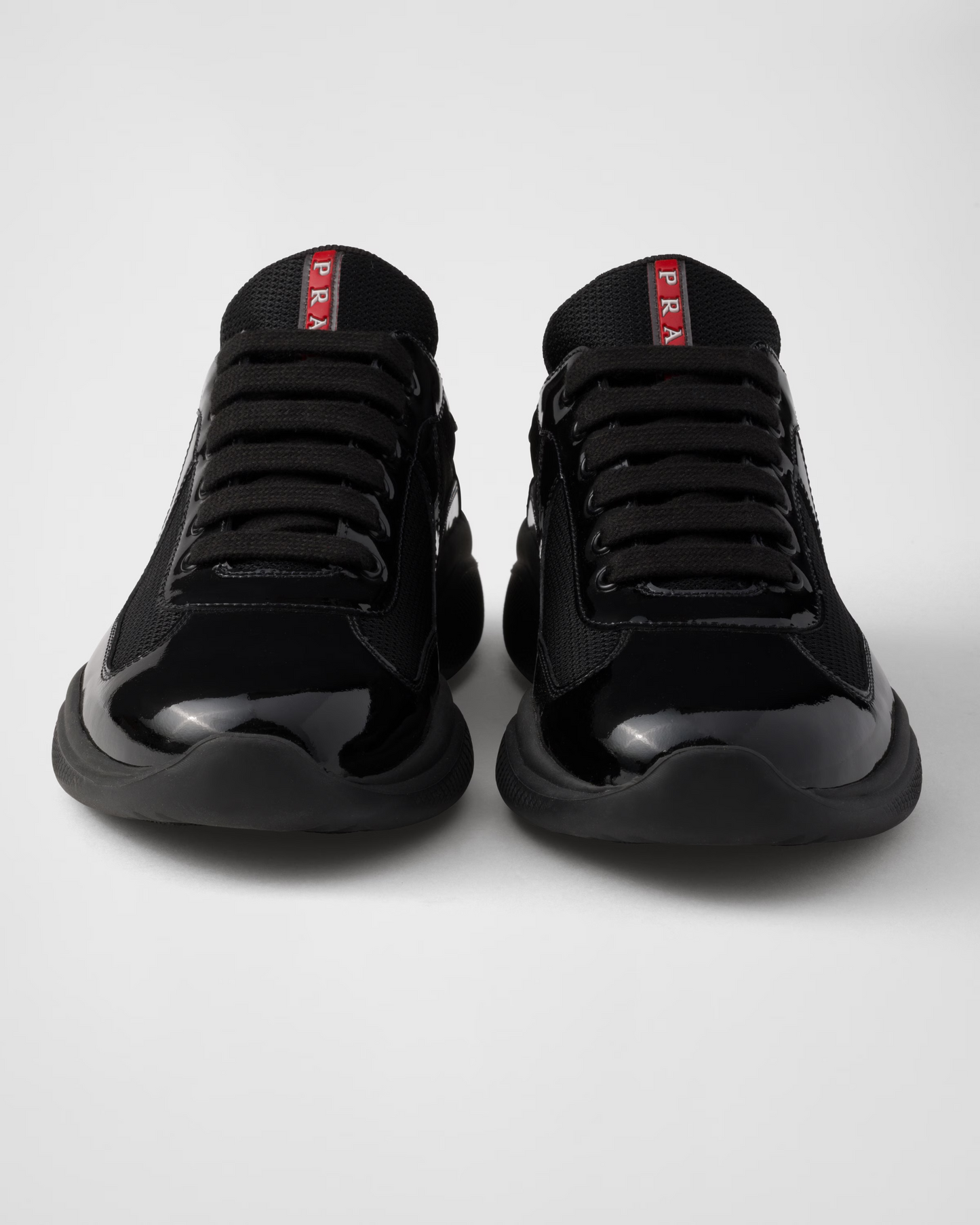 PRADA Patent Leather-Blend America's Cup Black