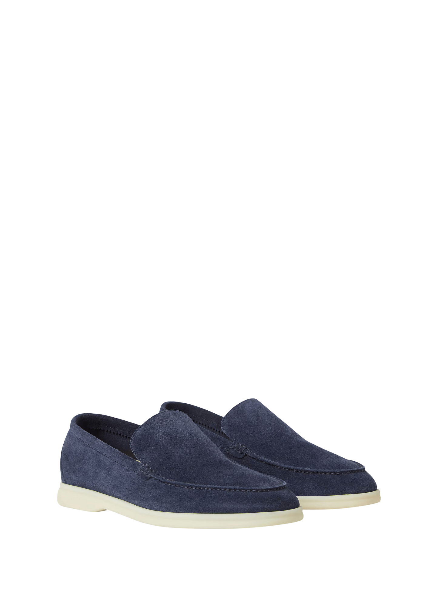 Loro Piana Summer Walk Suede Loafer Dark Deep Sea