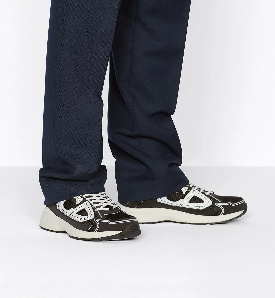 B30 Countdown Sneaker Black Technical Mesh and Black Technical Fabric