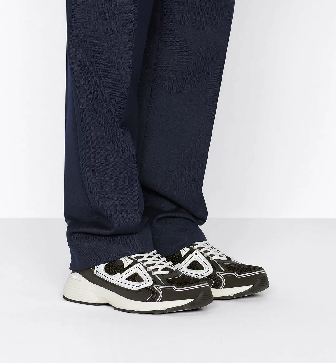 B30 Countdown Sneaker Black Technical Mesh and Black Technical Fabric