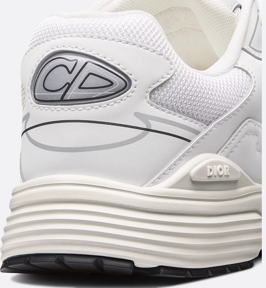 B30 Countdown Sneaker White Technical Mesh and White Technical Fabric