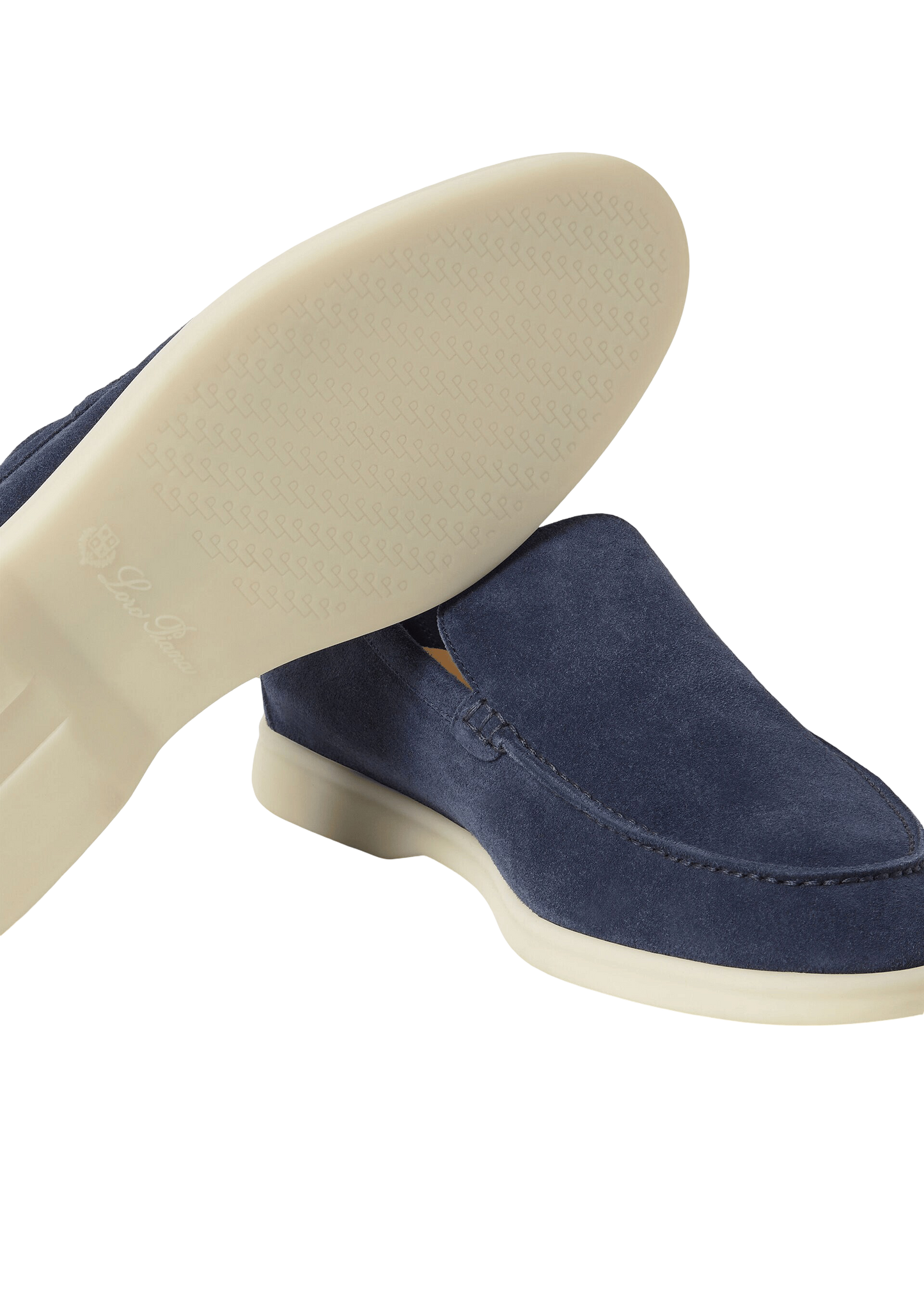 Loro Piana Summer Walk Suede Loafer Dark Deep Sea