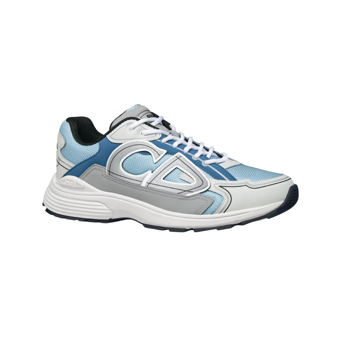 B30 Countdown Sneaker Light Blue Technical Mesh and Blue, Gray and White Technical Fabric