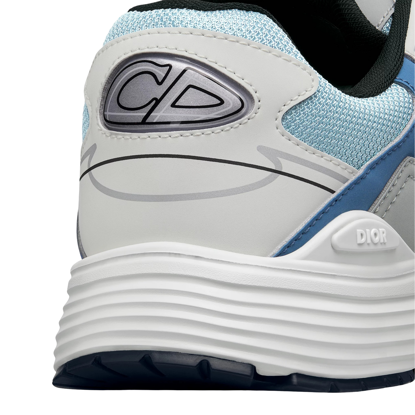 B30 Countdown Sneaker Light Blue Technical Mesh and Blue, Gray and White Technical Fabric