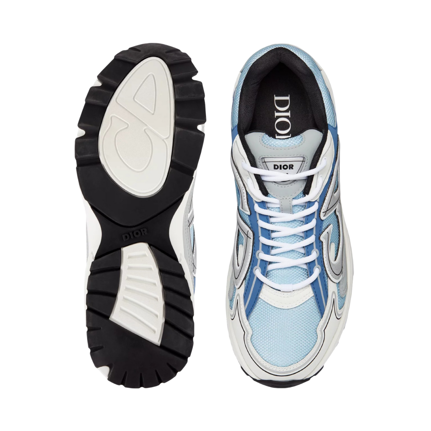 Dior B30 Sneaker Light Blue Mesh and Blue, Gray and White Technical Fabric