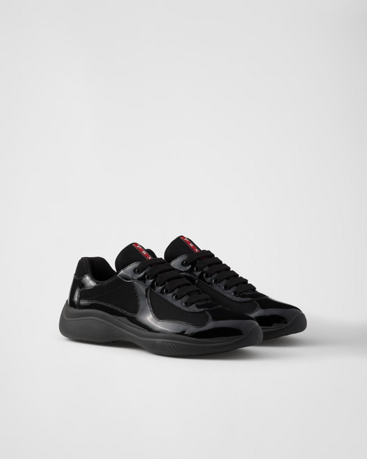 PRADA Patent Leather-Blend America's Cup Black