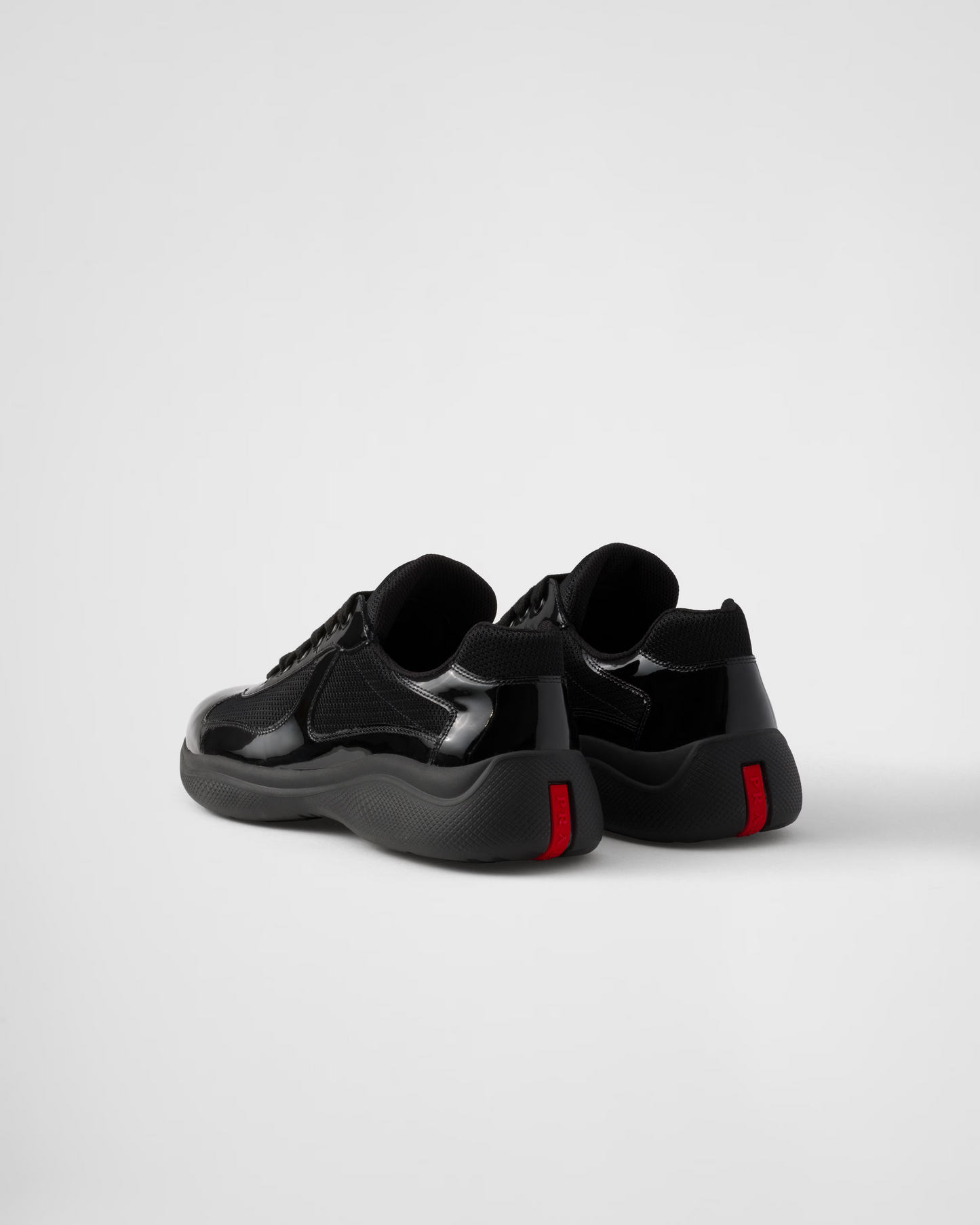PRADA Patent Leather-Blend America's Cup Black