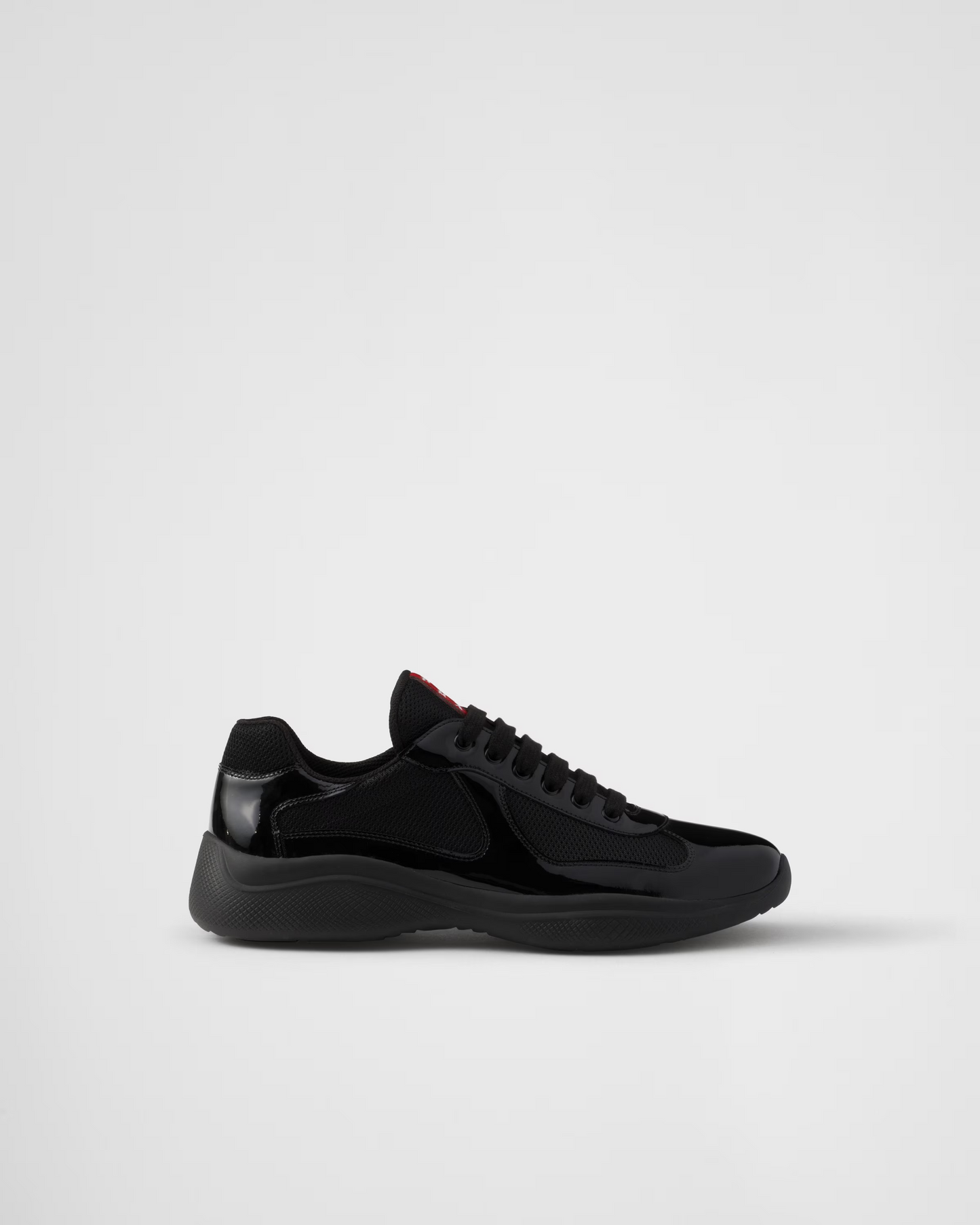 PRADA Patent Leather-Blend America's Cup Black