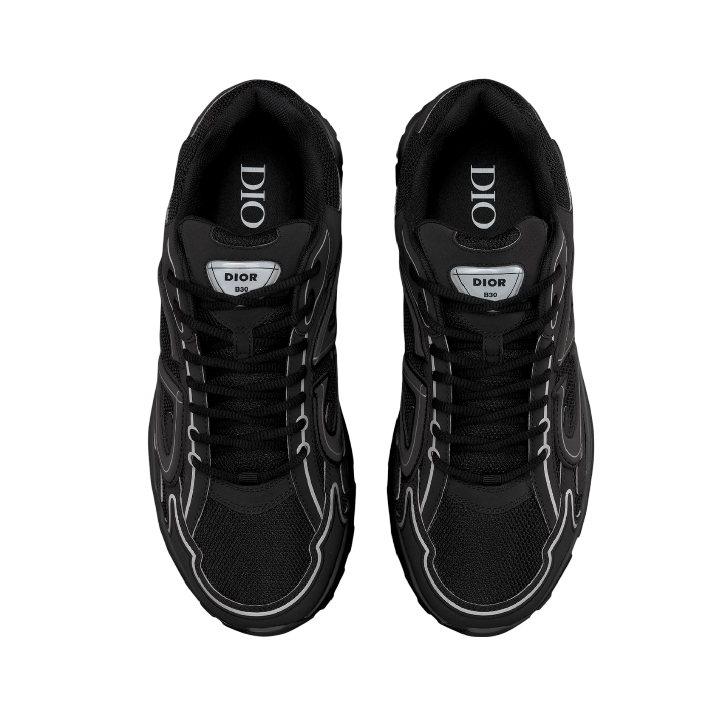 B30 Countdown Sneaker Black Technical Mesh and Black Technical Fabric