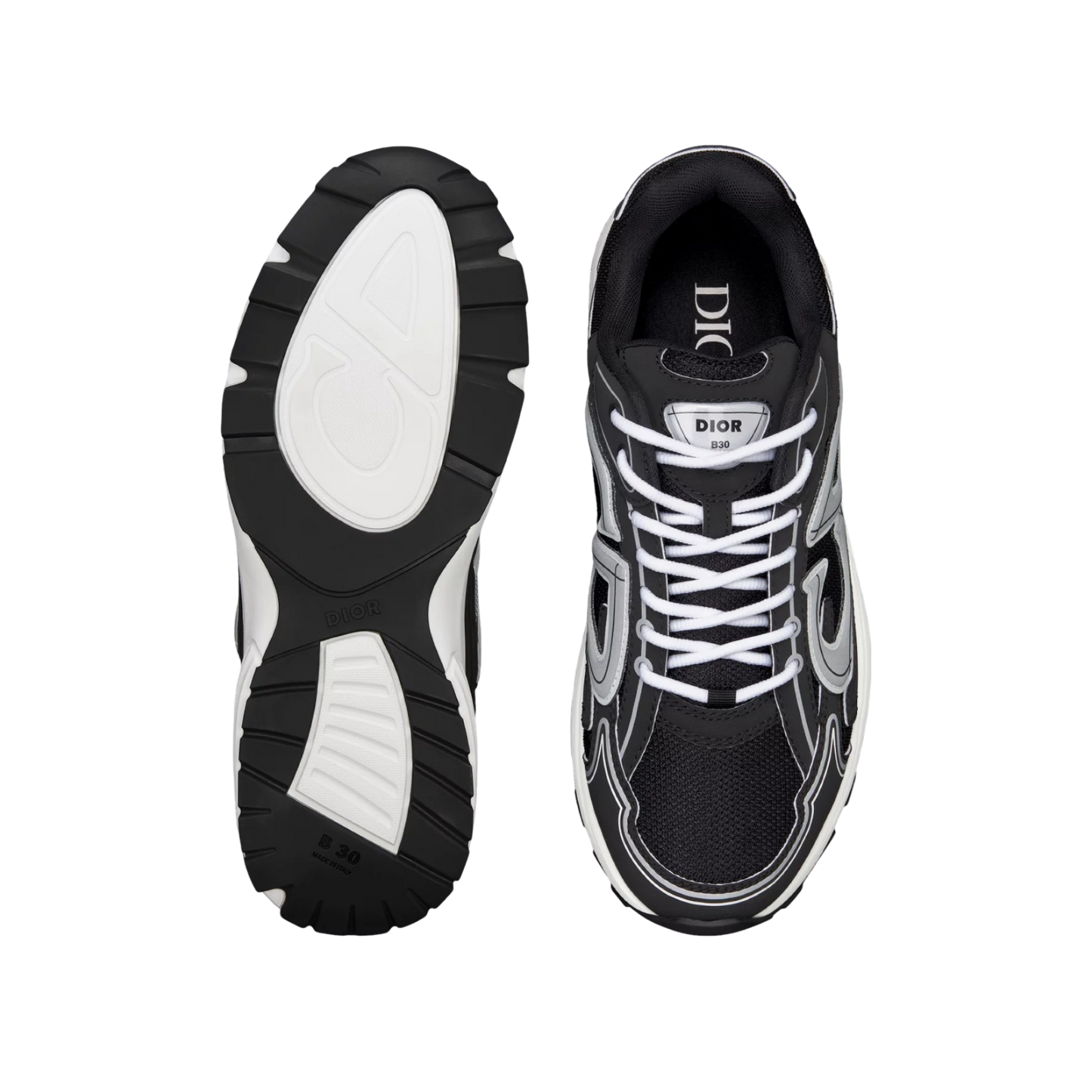 Dior B30 Sneaker Black Mesh and Black Technical Fabric