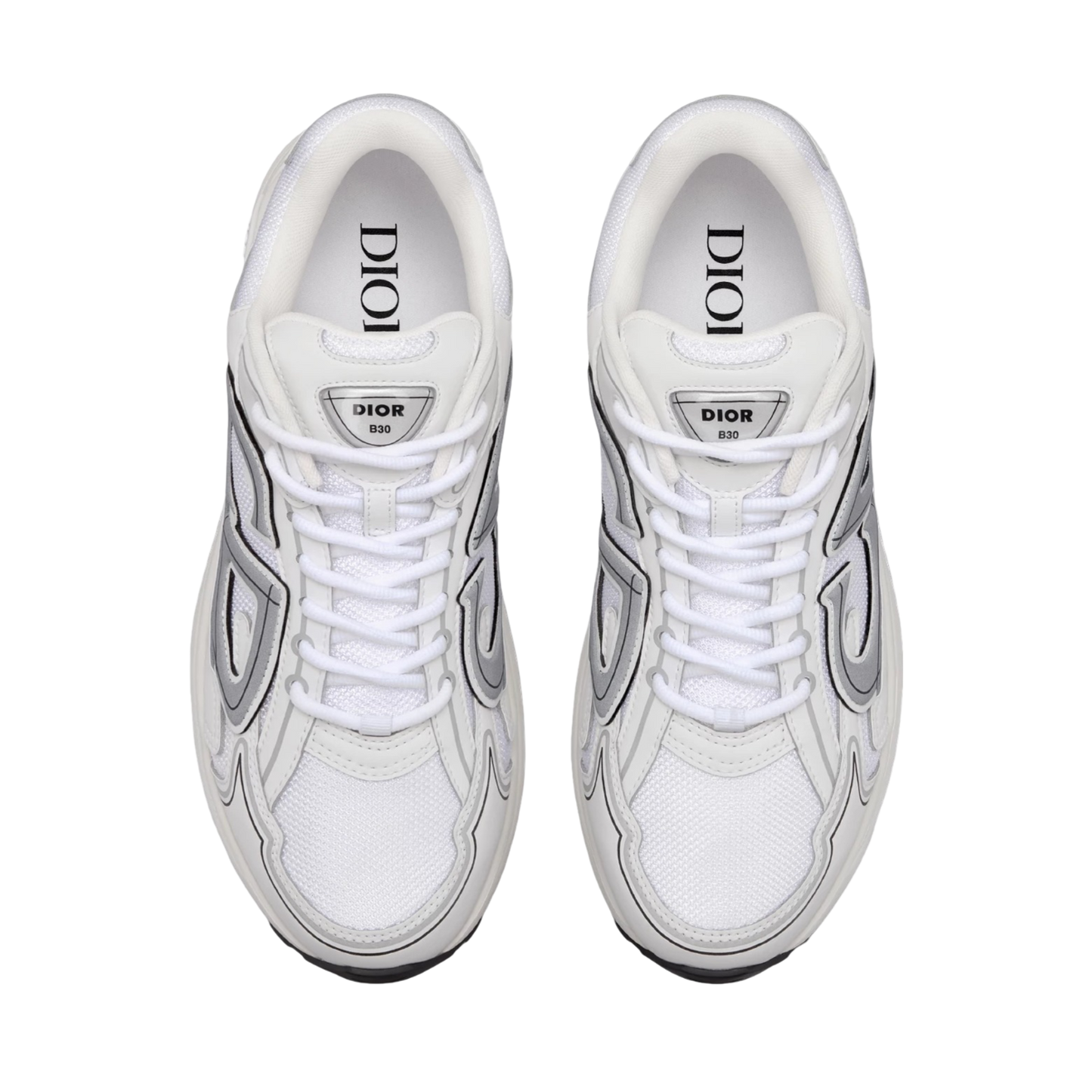 B30 Countdown Sneaker White Technical Mesh and White Technical Fabric